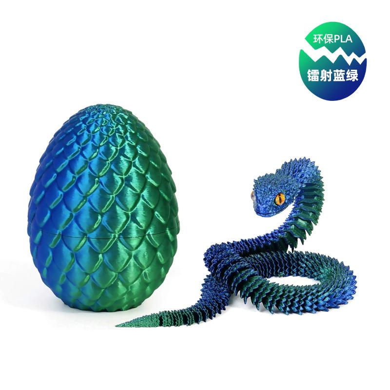 

8Cm 3D Mini Printed Snake Model With Movable Joints Small Realistic Snake Doll Ornament Stress Relief Toy