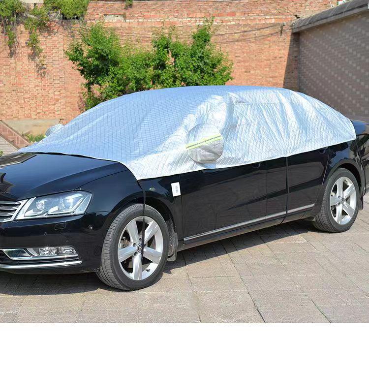 Winter Shield Half Car Cover: Snow, Frost & Sun Protection for Front Windshield