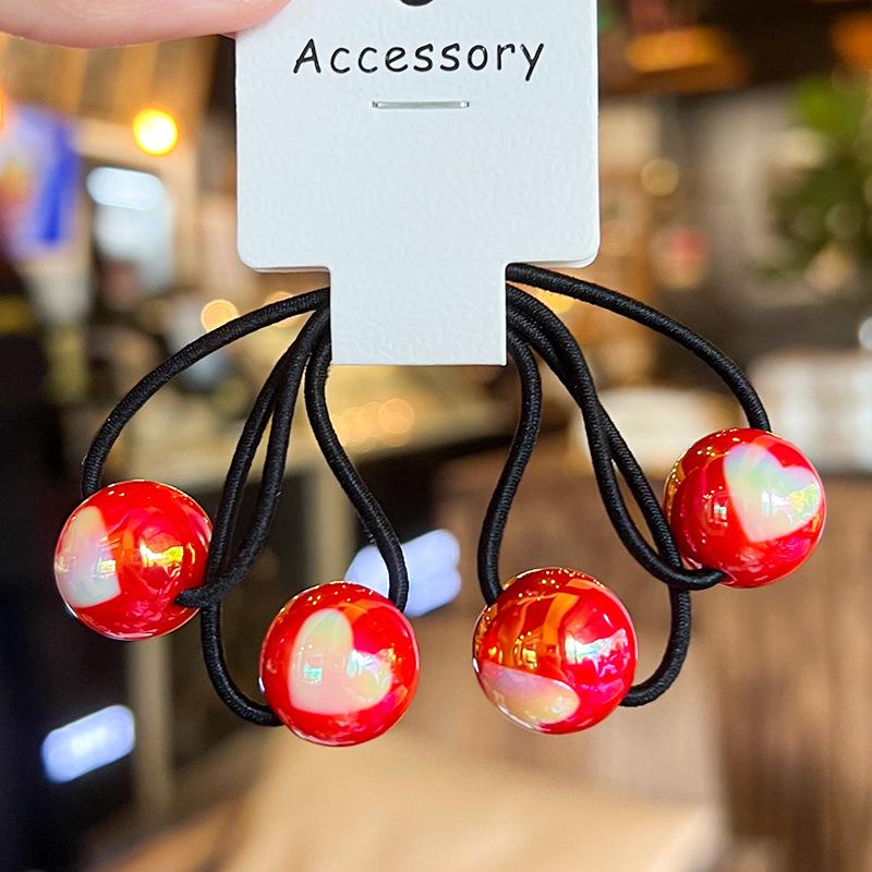 

Guochao Червона серія Милі мультяшні гумки для волосся для дівчаток