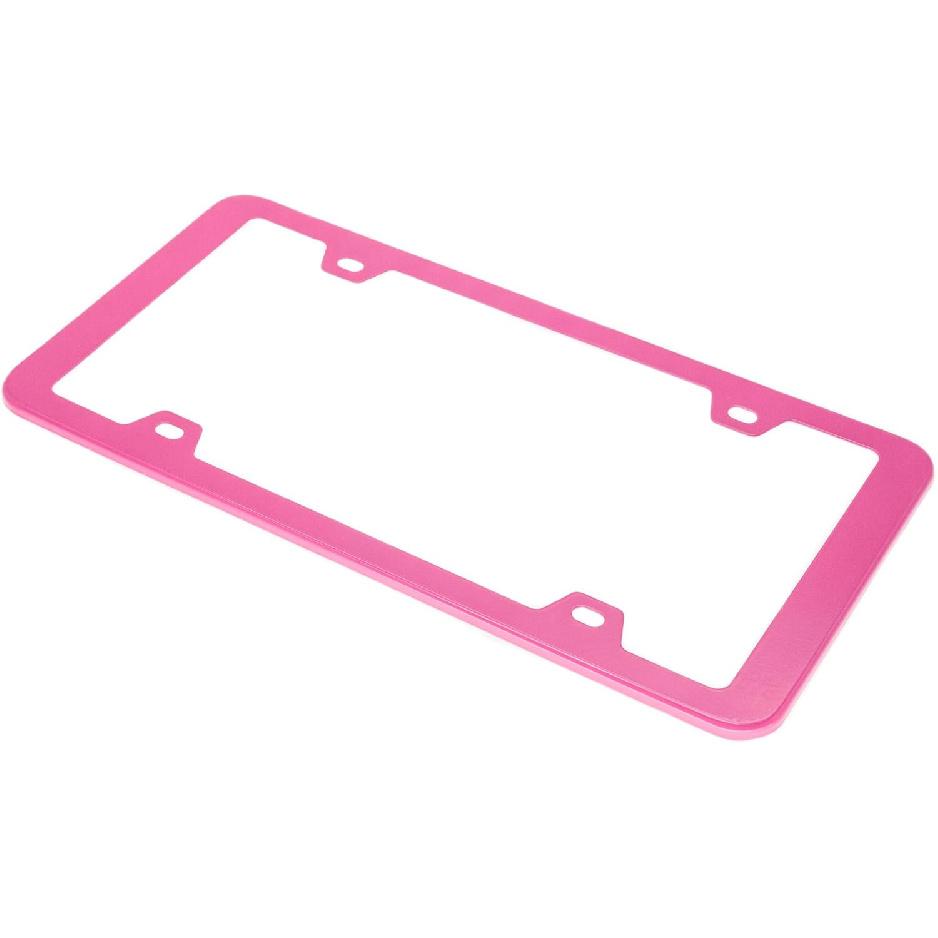 201 Stainless Steel License Plate Frames (Baby Pink)