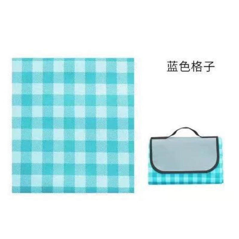 Thickened Picnic Mat, Spring Outing Picnic Mat, Outdoor Waterproof Folding Oxford Cloth Grid Outdoor Outing Moisture-proof Mat Wholesale