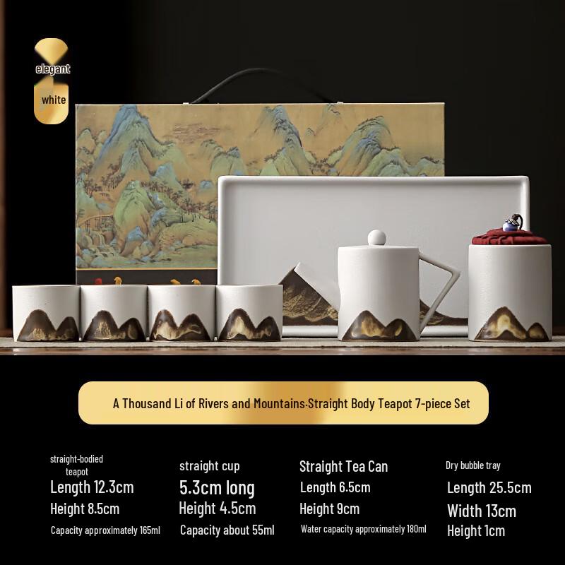 Ink Landscape Ceramic Tea Set