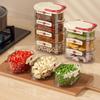 Stackable Kitchen Spice Storage Jar - Sealed Food-Grade Container for Fresh-Keeping Seasonings, Dried Chili, and Sichuan Pepper.