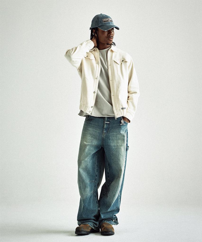 Thevinylhouse Western Work Jacket Ivory