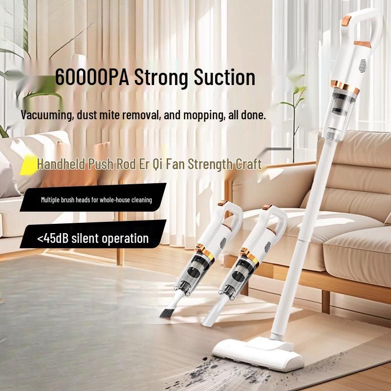 High-Suction Silent Wireless Handheld Vacuum & Mop for Pet Hair