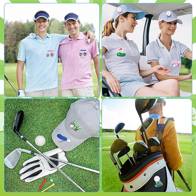 Golfbroderi Stoffklistremerke Golf Datamaskinbroderi Etikett Klær Veske Dekorasjon Flaggbroderi Klistremerke Varmepåføring