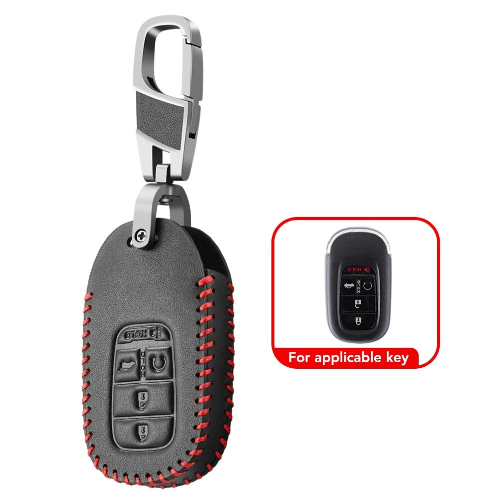 Car Key Case Cover Key Bag for Honda Civic Accord Vezel 2022 Accessories Car-Styling Holder Shell Keychain Protection
