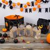 Halloween Gift Box Kraft Paper Box Clear Window Wrapping Treat Paper Pack Party Favor Versatile Holiday Wrapping  Bag