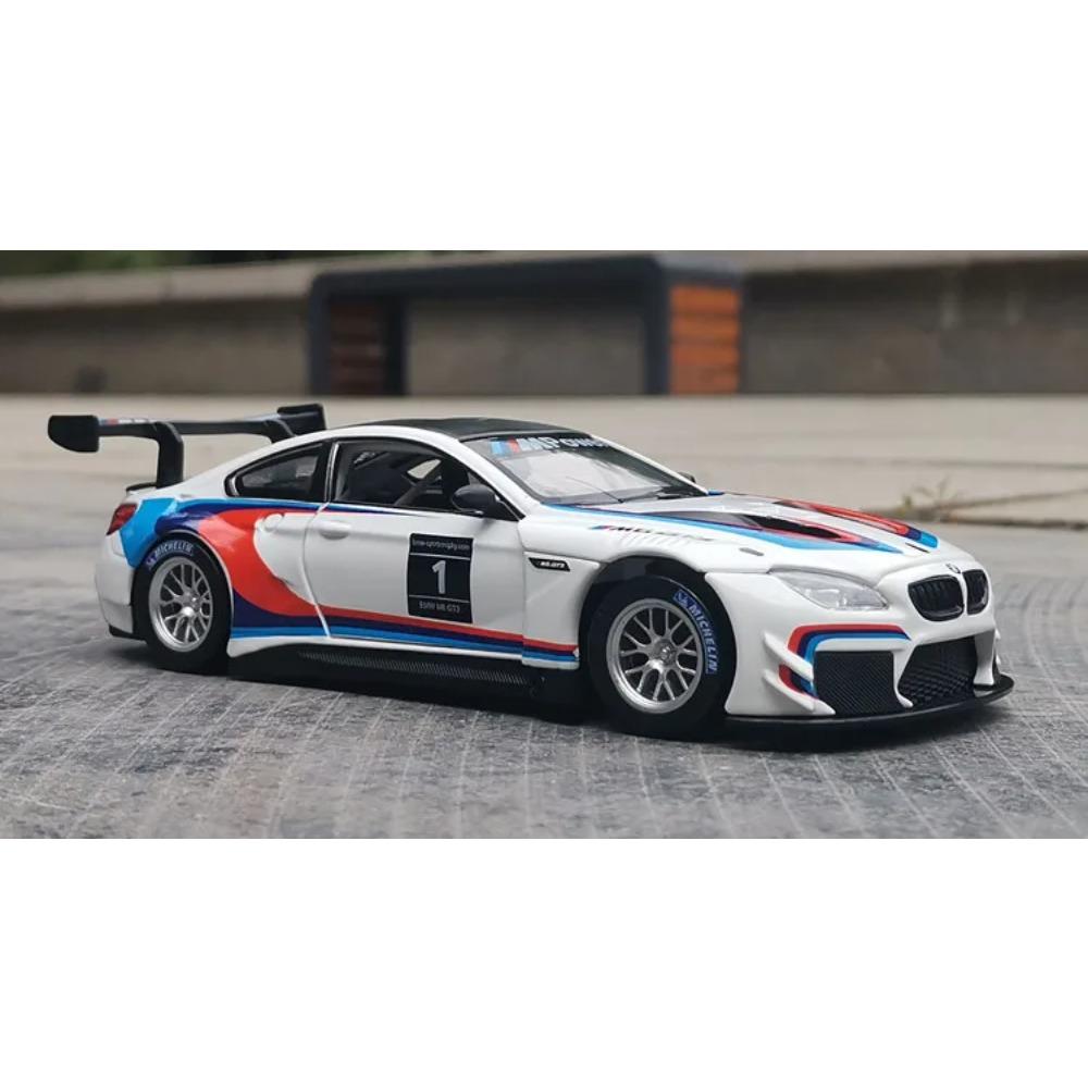 1/32 BMW M6 GT3 Rally Car Alloy Model Car Toy Diecasts Casting Sound and Light Car Toys for Children Vehicle