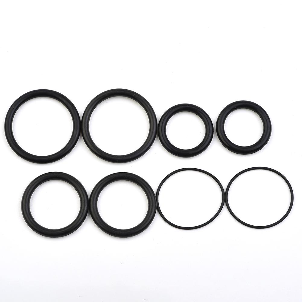 O-Rings Inflator Repair Set Silicone Oil 1 Set High Quality High-Pressure NBR/Copper O-Ring Package Piston Head