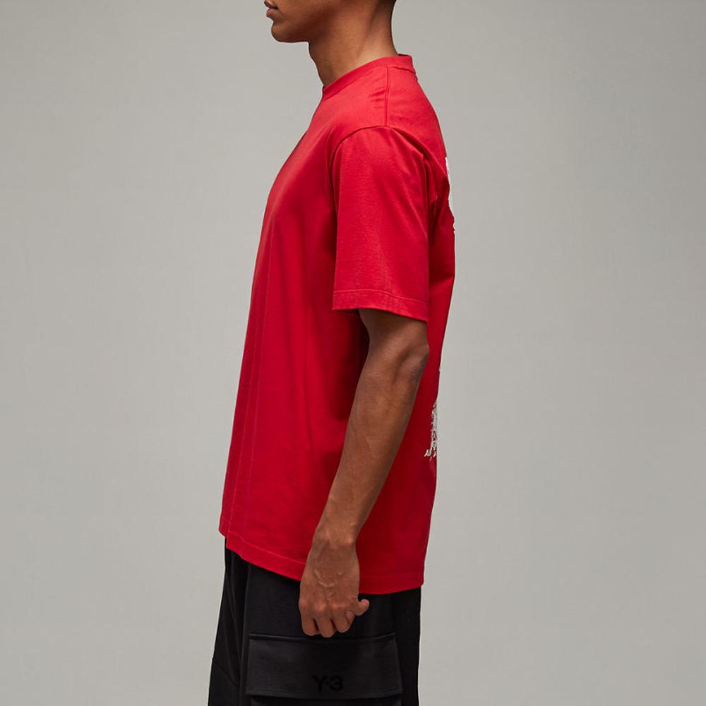 Adidas X Y-3 U GFX S/S Tee Red Unisex Streetwear JN3751