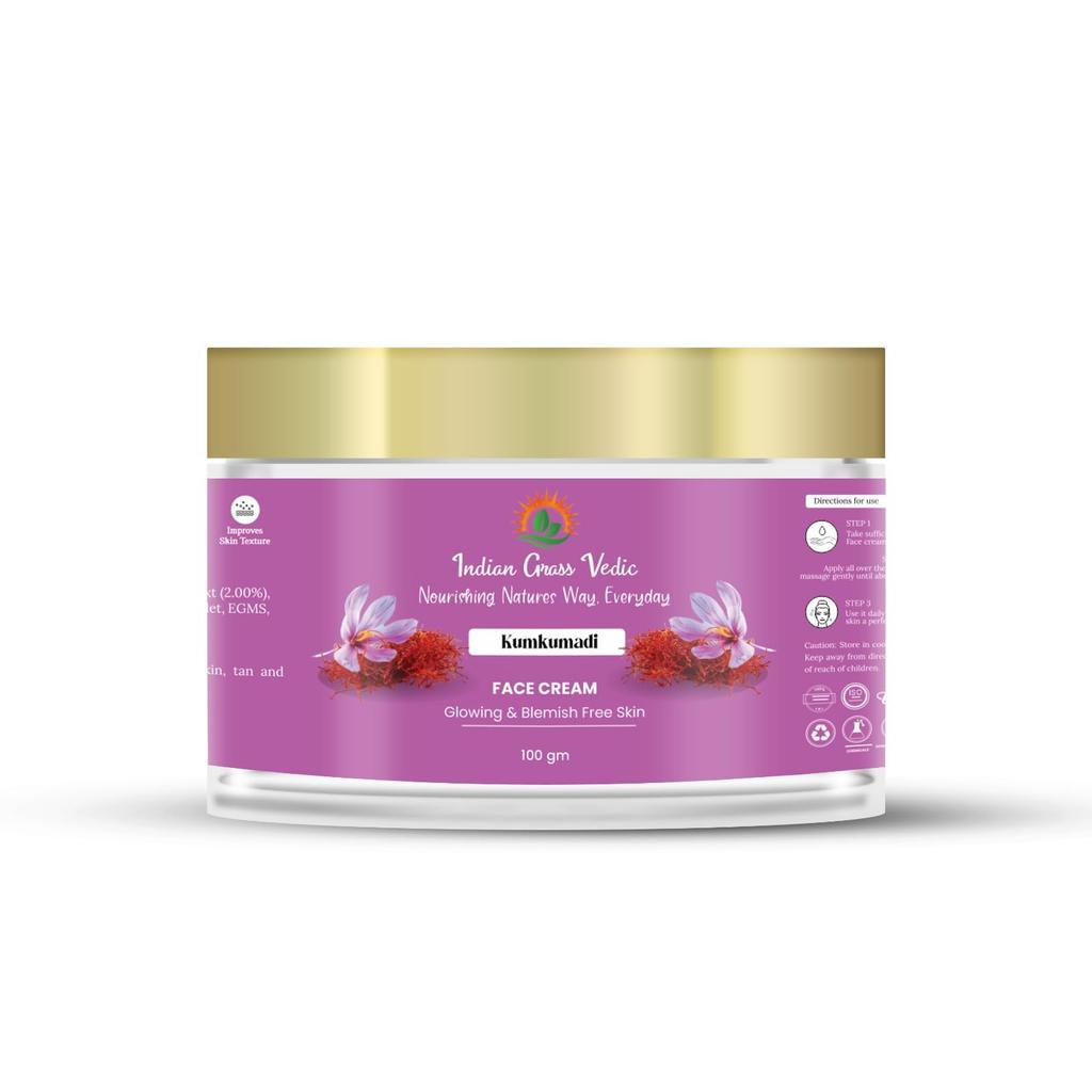India Grass Vedic Kumkumadi Face Cream.