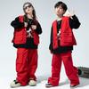 Kids' Trendy Hip Hop Dance Outfits: Boys' Cargo Pants & Girls' Jazz Costumes Set