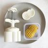 75g Plastic Material Mooncake Molds Stamp Moon Cake Mould Cartoon Peanut Shape DIY Baking Moulds for Mid-Autumn Festival