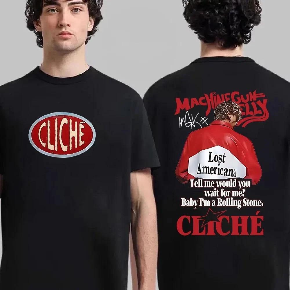 MGK Lost Americana Tour Shirt, Machine Gun Kelly Merch, Wiz Khalifa Shirt L258 S
