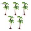 5Pcs Mini Coconut Palm Baum Modell Anlage DIY Landschaft Bonsai Puppenhaus Dekor