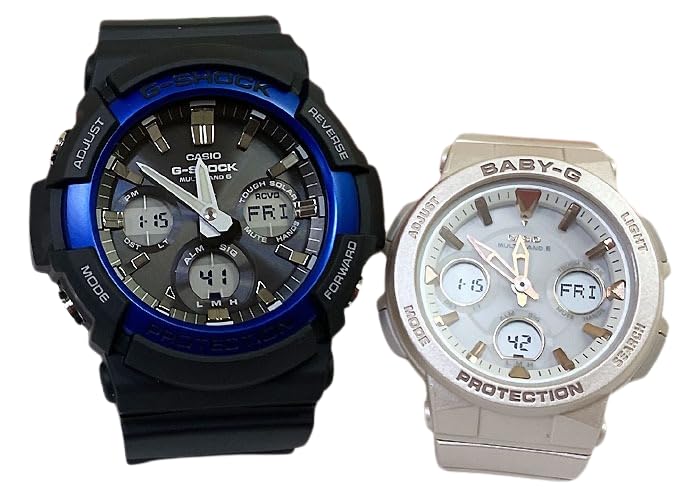 

[Casio] CASIO Pair Watch G-SHOCK G-Shock BABY-G Baby G Ana-Digi Radio Solar Genuine Pair Case Set of 2 GAW-100B-1A2JF BGA-2510-4AJF Watch