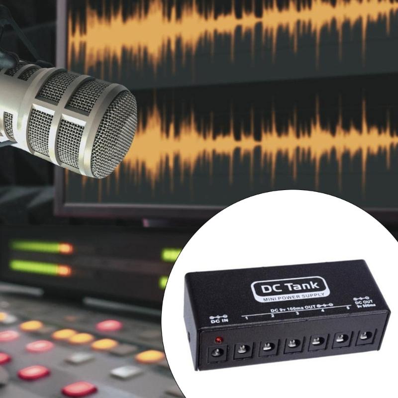 6/8 isolierte Ausgangs-Pedalstromversorgung Einzelblock Effektgerät Instrumentenstromversorgung für Gitarre Bass Effektpedal