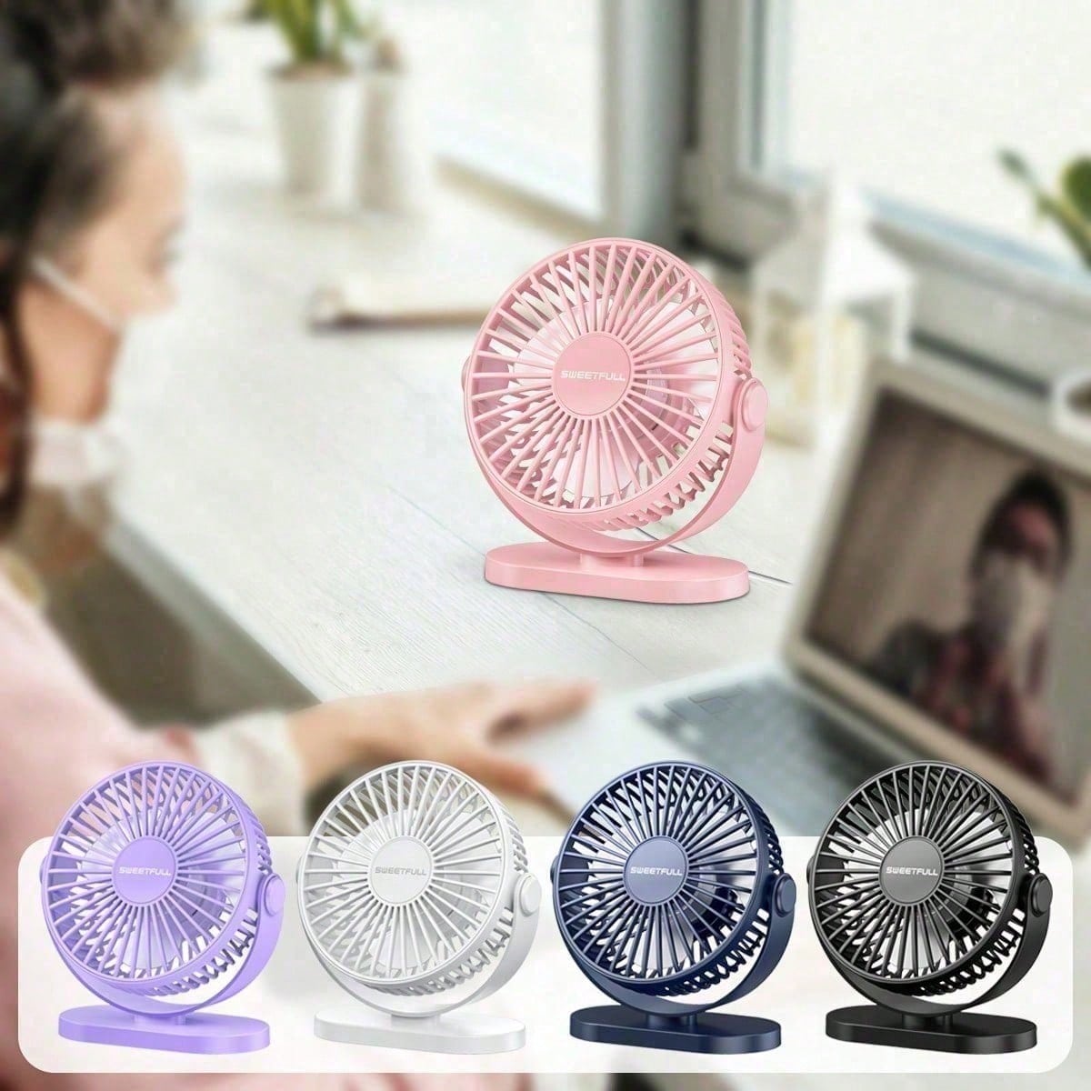 USB Direct Insertion Desktop Fan, Portable Silent Desktop Fan, Dormitory Fan, Outdoor Fan