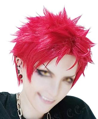 Cosplay Wig for Harai Kuukou (Japanese Character), Heat Resistant, Comes with a Dedicated Net and Comb, Red.