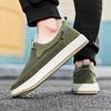 Fashion Retro Style Men Casual Shoes Slip On Canvas Loafers Comfortable Walking Flats Man Non Slip Soft Moccasins Summer Driving Shoes