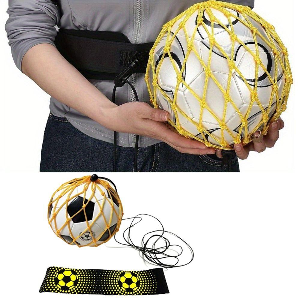 Kicking Ball Control Trainer Elastic Belt Football Training Equipment  Kids Adults