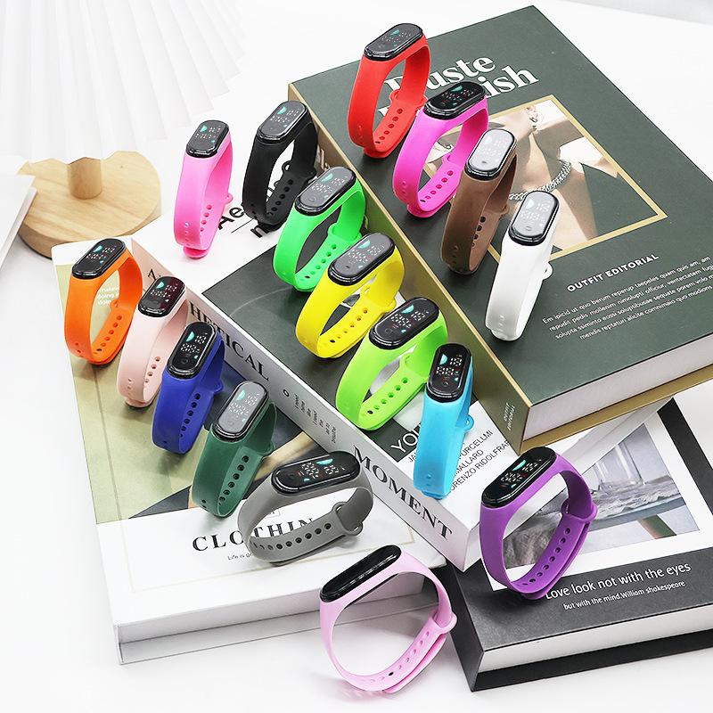 Motion Sports Watch For Electronic Led Digital Wristwatch Fashion Casual Simple Silicone Touch Waterproof Clock