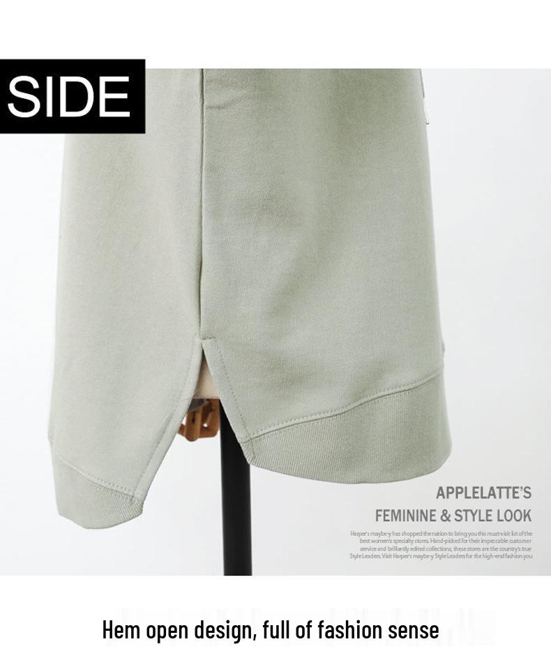 Korean-Style Solid Color Hooded T-Shirt: Simple Summer Drawstring Short Sleeve Loose Fit, for Women, Campus Casual, 200 Jin Size.
