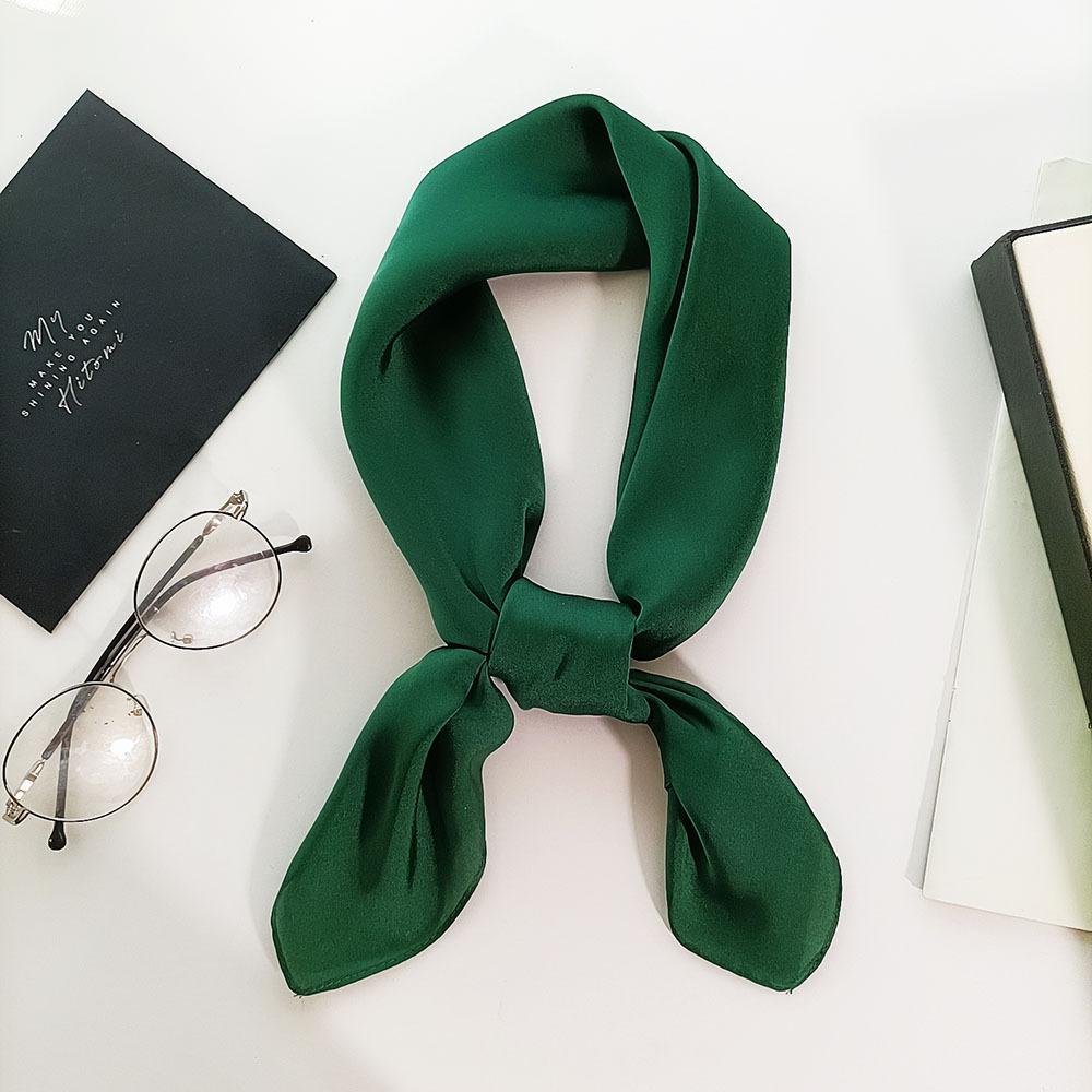 Fashion 70*70Cm Square Silk Scarf For Women Ladies Satin Neck Hair Tie Bandana Female Foulard Beach Stoles Hijab Scarves Pareo