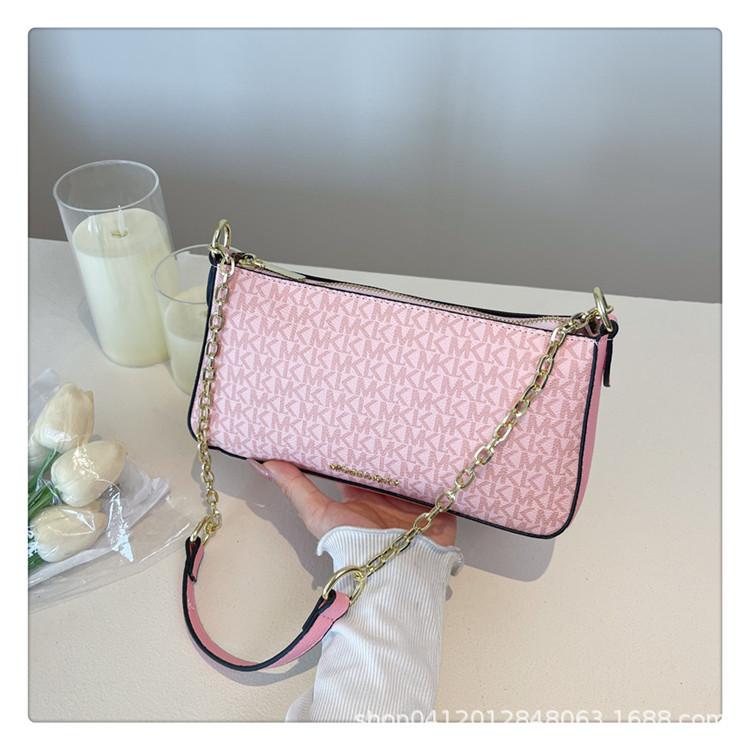 

Сумка Женская 2025 Новая Одноплечевая Косая Сумка Портативная Маленькая Квадратная Сумка Премиальная Цепочка Подмышечная Сумка Одноплечевая Сумка Кроссбоди розовый