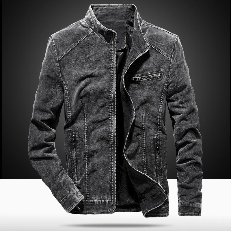 2018 Autumn Men's Slim-Fit Denim Jacket - Korean Style Trendy Top