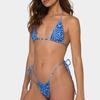 Women's Split Printed Sexy Bikini Fashion With Chest Pad No Steel Bra Swimsuit