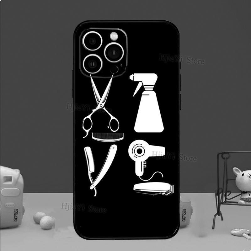 Hair Stylist Hairdresser Case For iPhone 13 11 Pro Max 12 Mini 7 8 6 6s Plus XR X XS Max SE Silicone Phone Cover