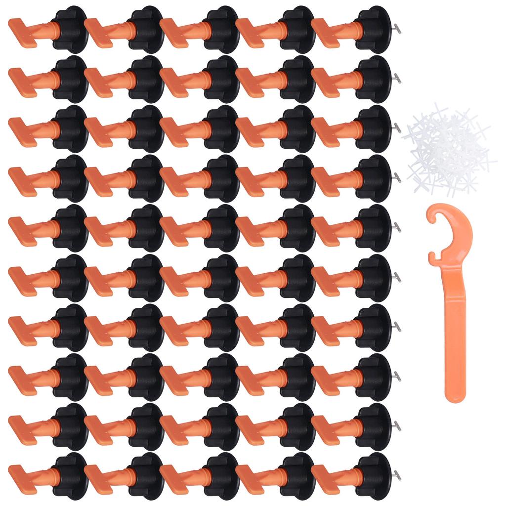 151PCS Tile Leveler Spacer Floor Tile Leveling System Reusable Wall Leveling System with Wrench