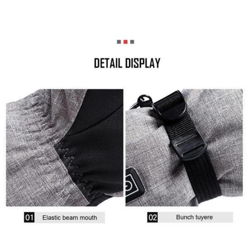 Beheizte Winterhandschuhe, batteriebetrieben, thermische Motorrad-Heizhandschuhe, wasserdicht, Touchscreen, Handwärmer, Radfahren, Skifahren, Outdoor