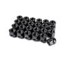 20 PCS  Open End  Lug Nuts  Black 3/4"(19mm) Hex  0.84” (21mm) Height  60 Degree  Wheel Nuts Black
