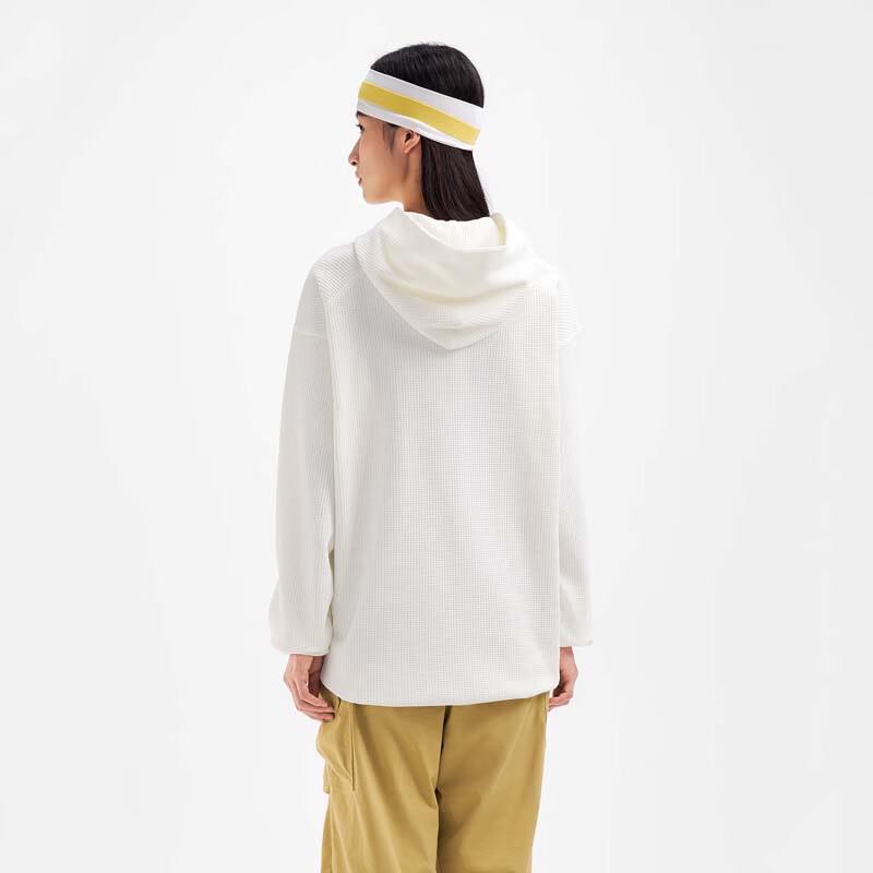 Pelliot Unisex Hooded Waffle Top