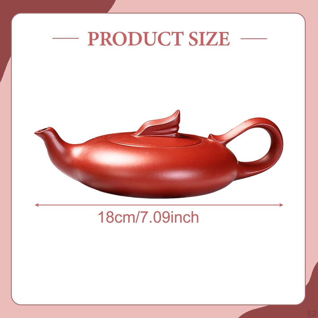 Clay Teapot 180ml Compact Teaware Gift Elegant Kung Fu Chinese Traditional for Camping Office