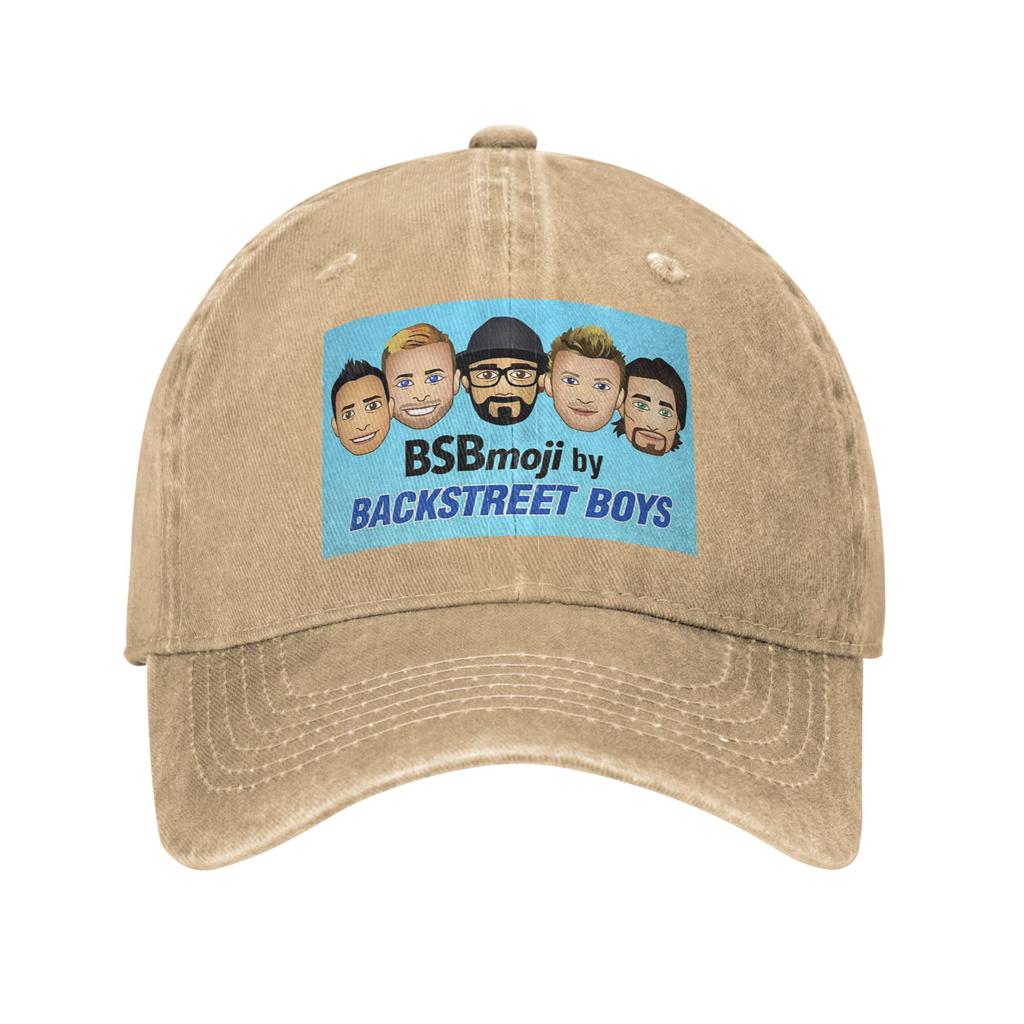 Backstreet Boys Music Group Washed Denim Baseball Caps Snapback Baseball Hats Breathable Casquette Outdoor for Men's And Women's