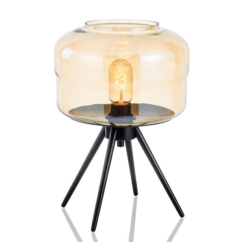 Minimalist Nordic Glass Table Lamp for Bedroom or Living Room Decor