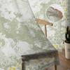 Geometric Ethnic Oriental Vintage Sage Green Sheer Curtains for Kids Bedroom Living Room Voile Window Curtains Tulle Drapes