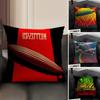 L-Led Zeppelinn Band Cushion Cover Natural Linen Organic Fabric Double-Sided Printing Sofa Home Decor Gift Pillow Case
