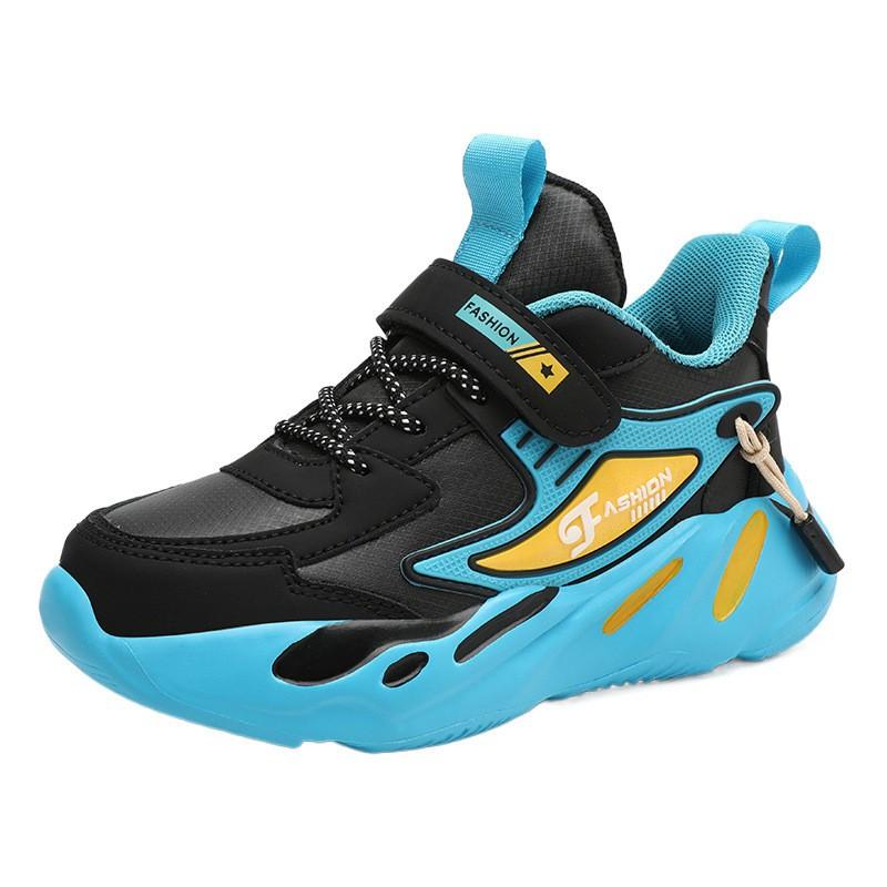 Kids Running Shoes Breathable Non-Slip Thick Sole Casual Sneakers School