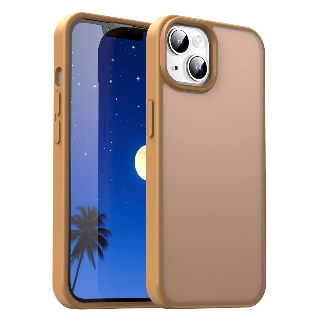 For iPhone 14/13 Case Skin Touch Matte Anti Drop TPU PC Phone Back Cover