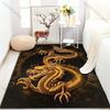 Golden Oriental Dragon Printed Carpet for Bedroom Living Room Bedside Sofa Floor Mat Modern Home Decor Area Rug Fast Shipping