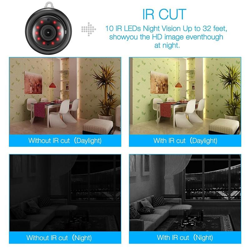 Buy Mini HD 1080P Wireless WIFI IP Camera Home Security CCTV Night ...