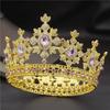 Fashion Royal King Queen Bridal Tiara Crowns For Princess Diadem Bride Crown Prom Party Hair Ornaments Wedding Hair Jewelry