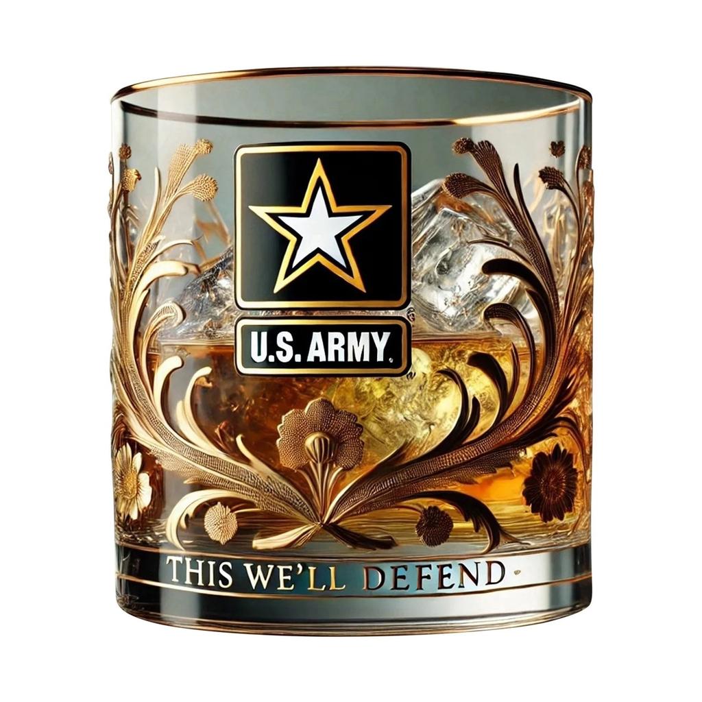 Tribute Glass Personalized Tribute Glass,  For Birthdays And Patriotic Celebrations – Ideal For Honoring Veterans And Cherishing Lasting Memories
