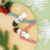 Christmas Wooden Beads for Craft Round Craft Beads Winter Snowmen Beads Crafts DIY Jewelry Making Home Party Decorations