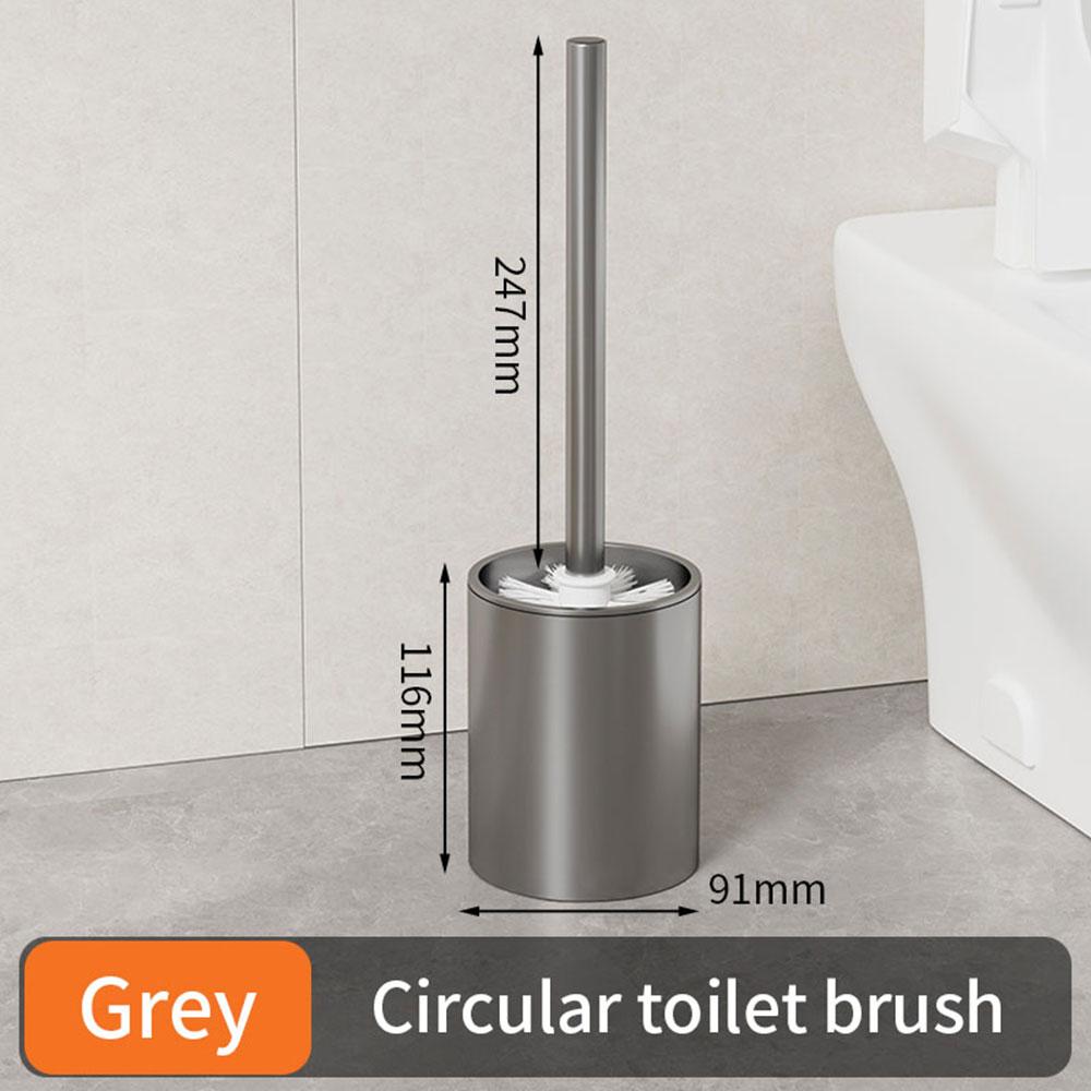 

1 шт. Туалетная щетка Металлический корпус Настенный держатель для туалетной щетки Без мертвых углов Инструменты для уборки дома Аксессуары для ванной комнаты